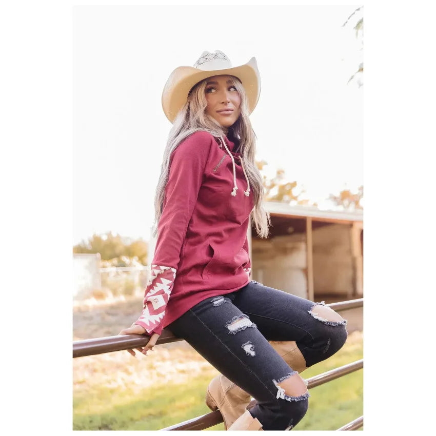 Women's ampersand avenue doublehood on sale sweatshirt