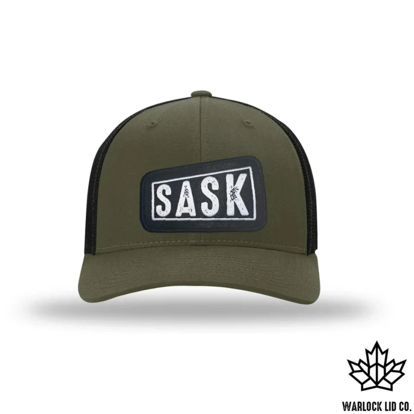 BERTA-SASK-SNAPBACK-TRUCKER-HAT-OLIVE GREEN - HAT - Synik Clothing - synikclothing.com