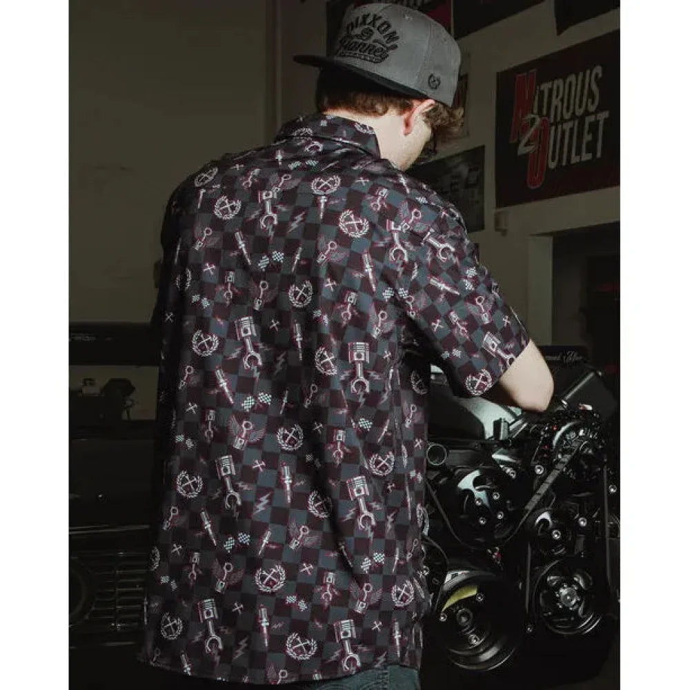 DIXXON FLANNEL RIDE FAST PARTY SHIRT WITH BAG - PARTY SHIRT - Synik Clothing - synikclothing.com