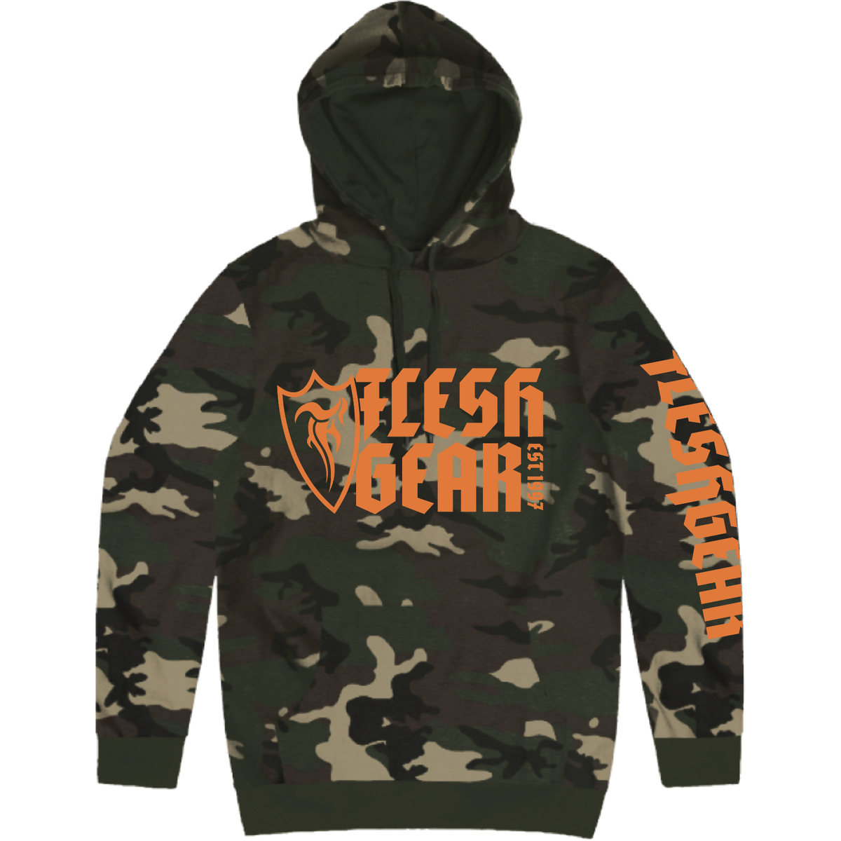 FLESHGEAR-Men's-Knit-Hooded-Pullover-Block - PULLOVER HOODIE - Synik Clothing - synikclothing.com