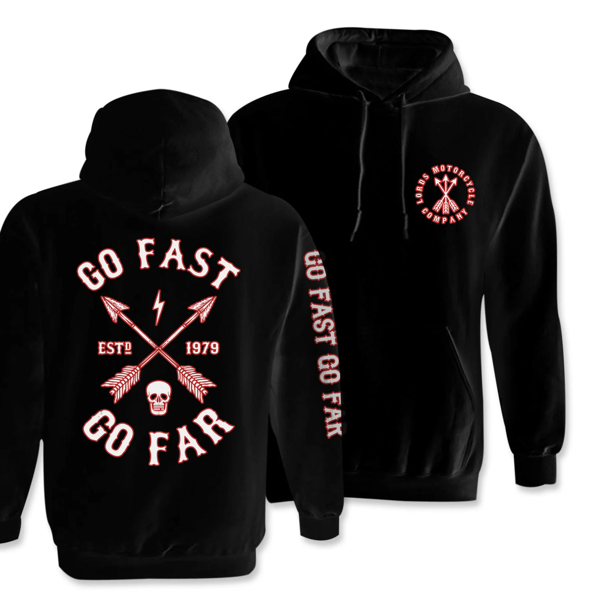 LORDS-OF-GASTOWN-GO-FAST-GO-FAR-PULLOVER-HOODIE - PULLOVER HOODIE - Synik Clothing - synikclothing.com