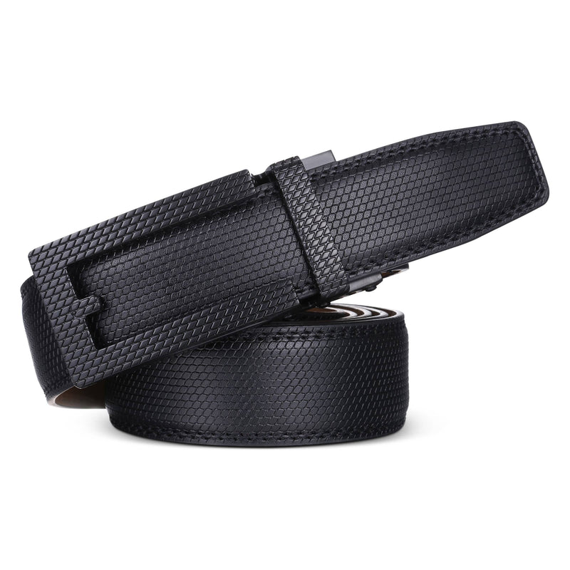 Mio Marino - Sophisticated Woven Ratchet Belt: Adjustable from 28" to 44" Waist / Deep Charcoal - BELT - Synik Clothing - synikclothing.com