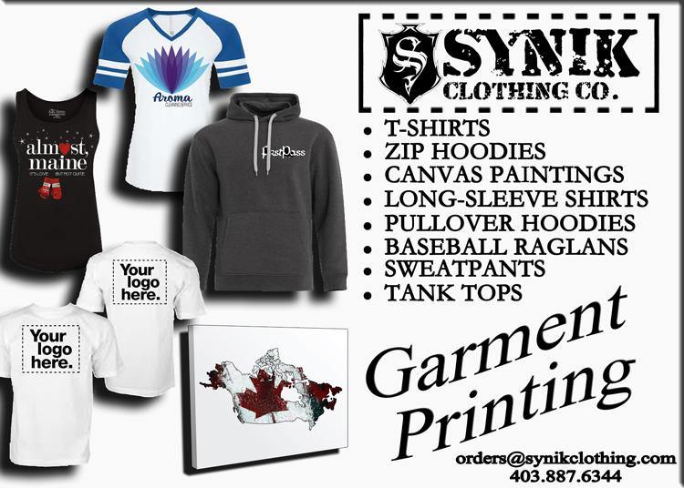 Testimonials Garment Printing- T's & Hoodies! - Alexander Nicole - central alberta, garment printing, hoodies printing, red deer, Silk screen, silk screening, t-shirt printing - Synik Clothing - synikclothing.com