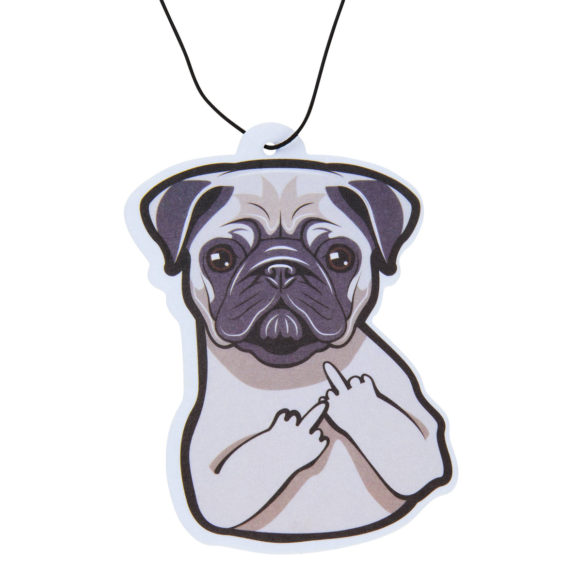Fresh Fresheners - Pug With An Attitude Air Freshener