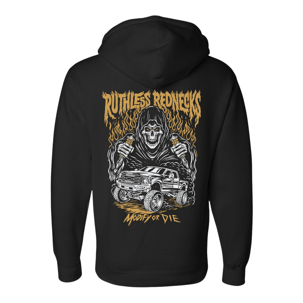 RUTHLESS REDNECKS MODIFIED-SUPERCHARGED 12OZ HOODIE