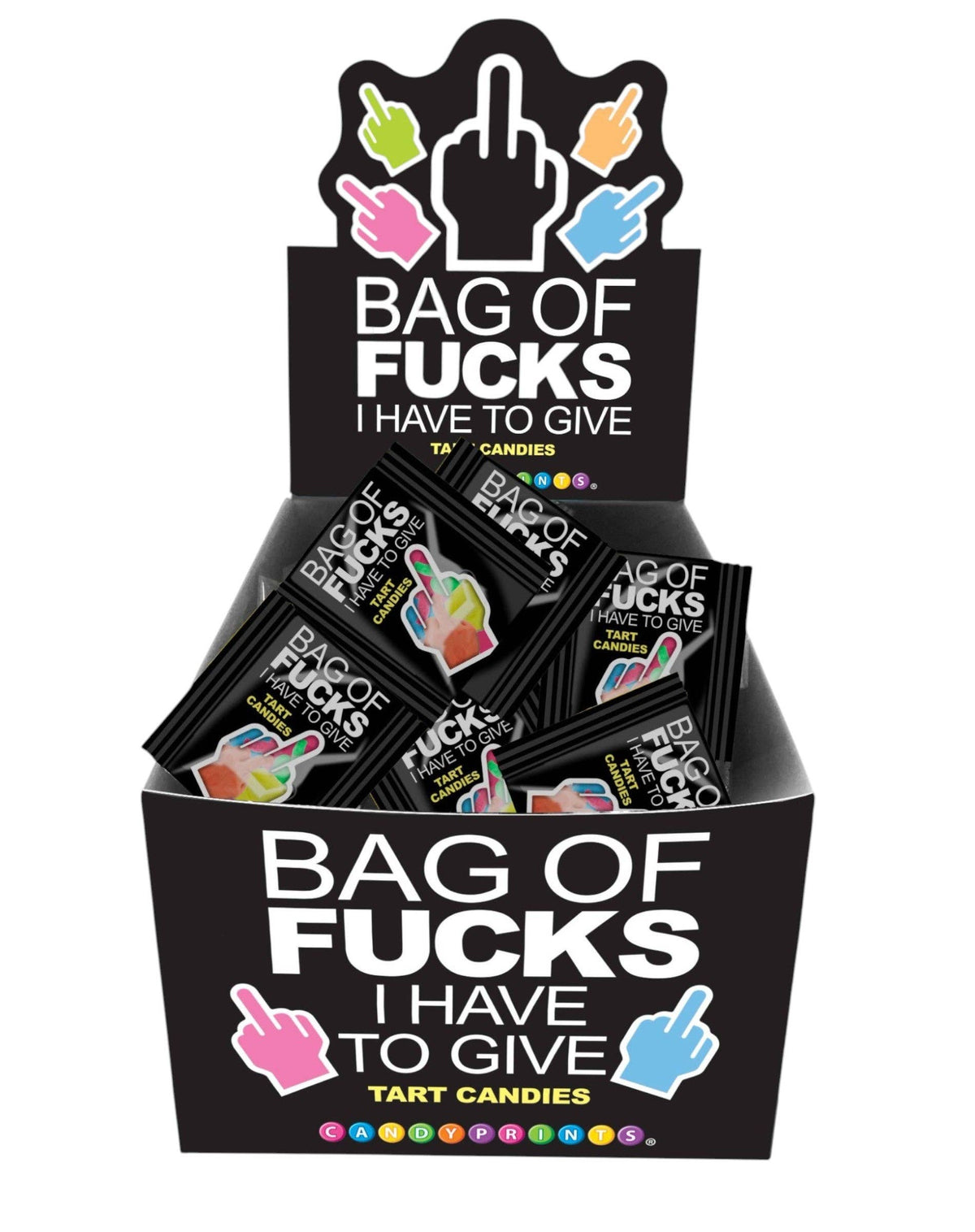 Little Genie Productions - Bag of F*cks I Have to Give Candy -POP Display of 100