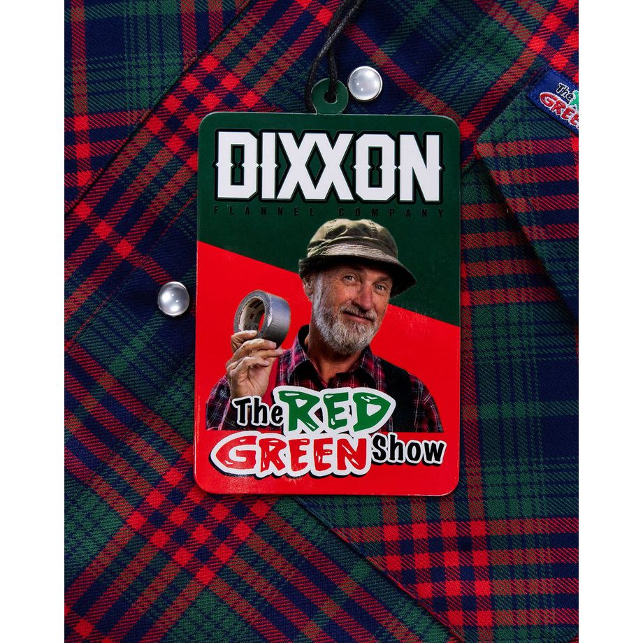 DIXXON-FLANNEL-RED-GREEN-2024-WITH-BAG