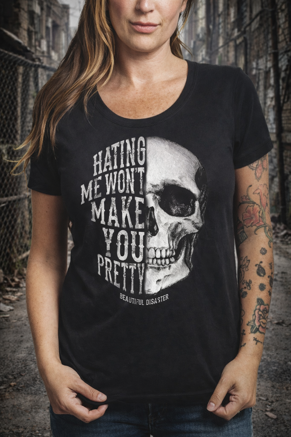 Beautiful Disaster - Hating Me Scoop Tee