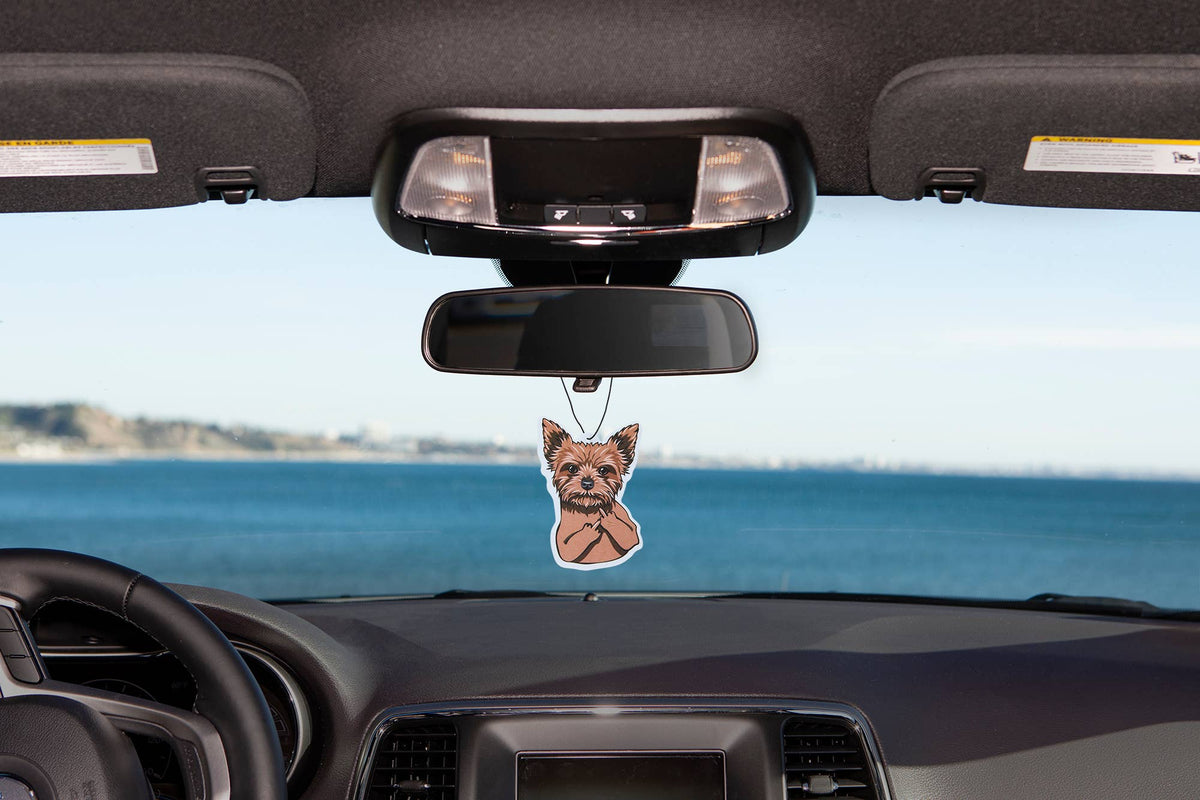 Fresh Fresheners - Yorkie With An Attitude Air Freshener Pack of 12