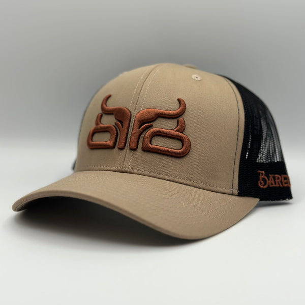BAREDOWN BRAND HICKORY KHAKI & BROWN SNAPBACK