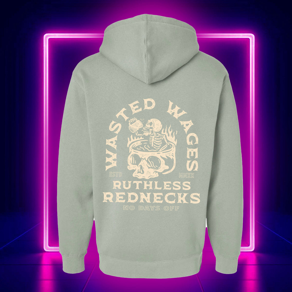 RUTHLESS REDNECKS SKULL SPA HOODIE