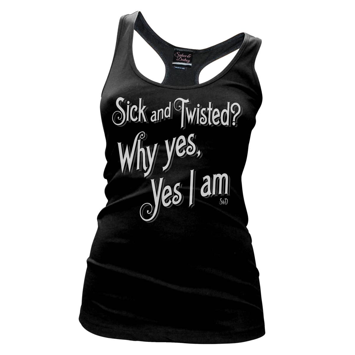 Pinky Star - SD1025R-BLACK WHITE | Sick An Twisted?