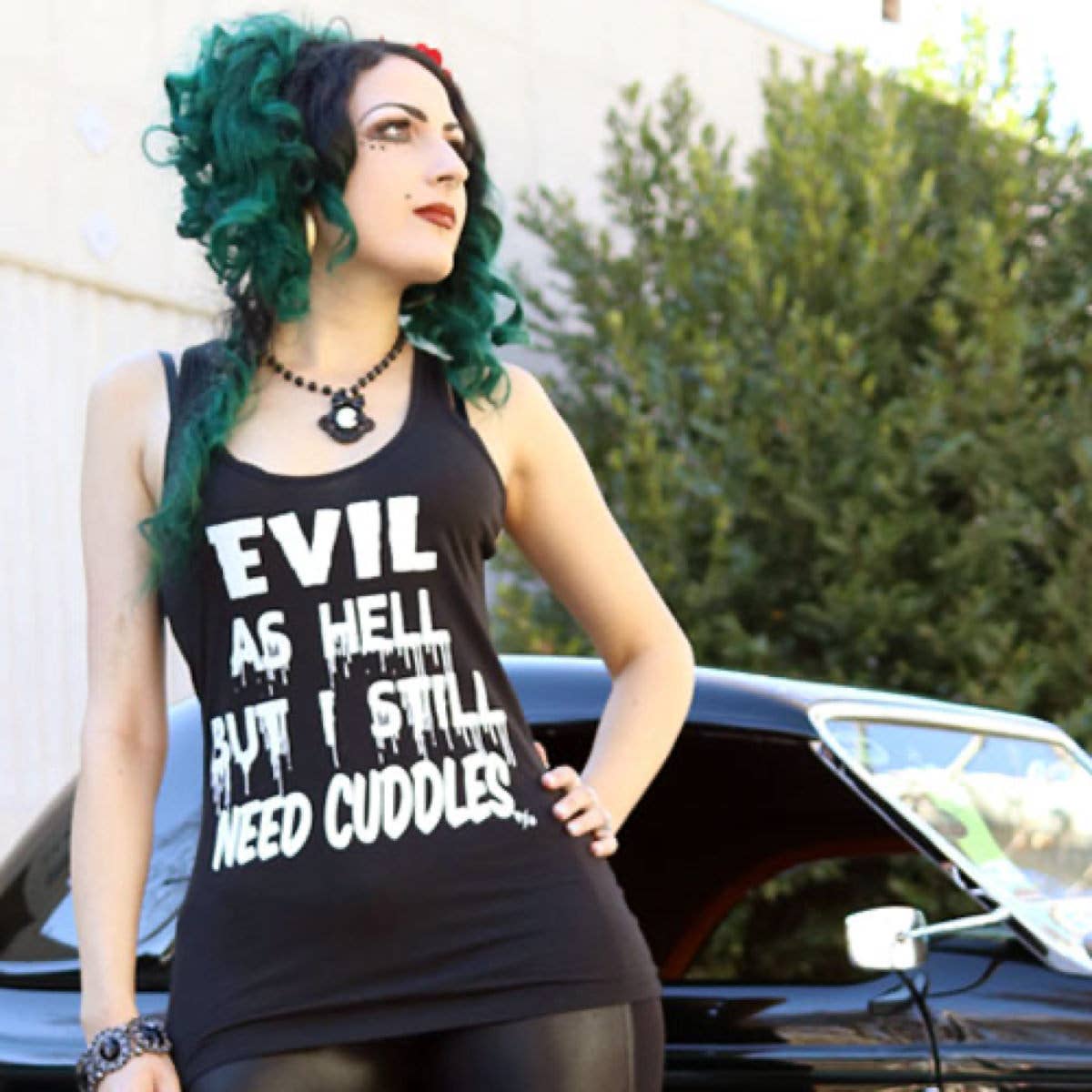 Pinky Star - PS1201R-BLACK WHITE | Evil As Hell But I Still Need Cuddles