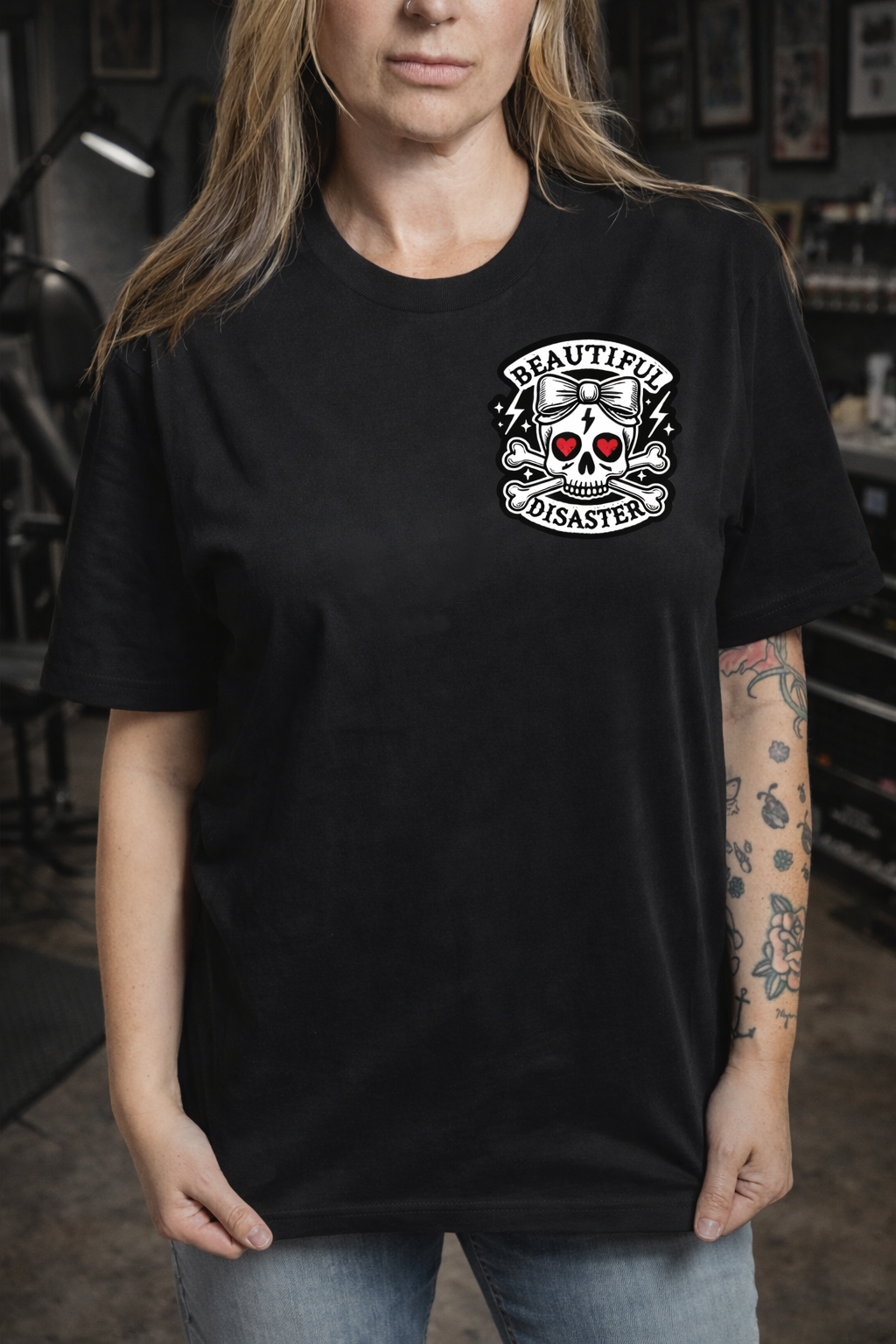 Beautiful Disaster - Badge Of Honor Unisex Tee