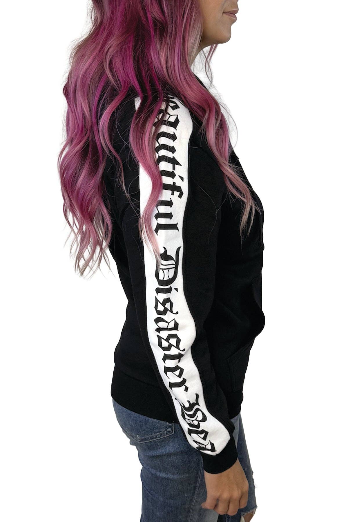 Beautiful Disaster - Badge Of Honor Zip Hoodie