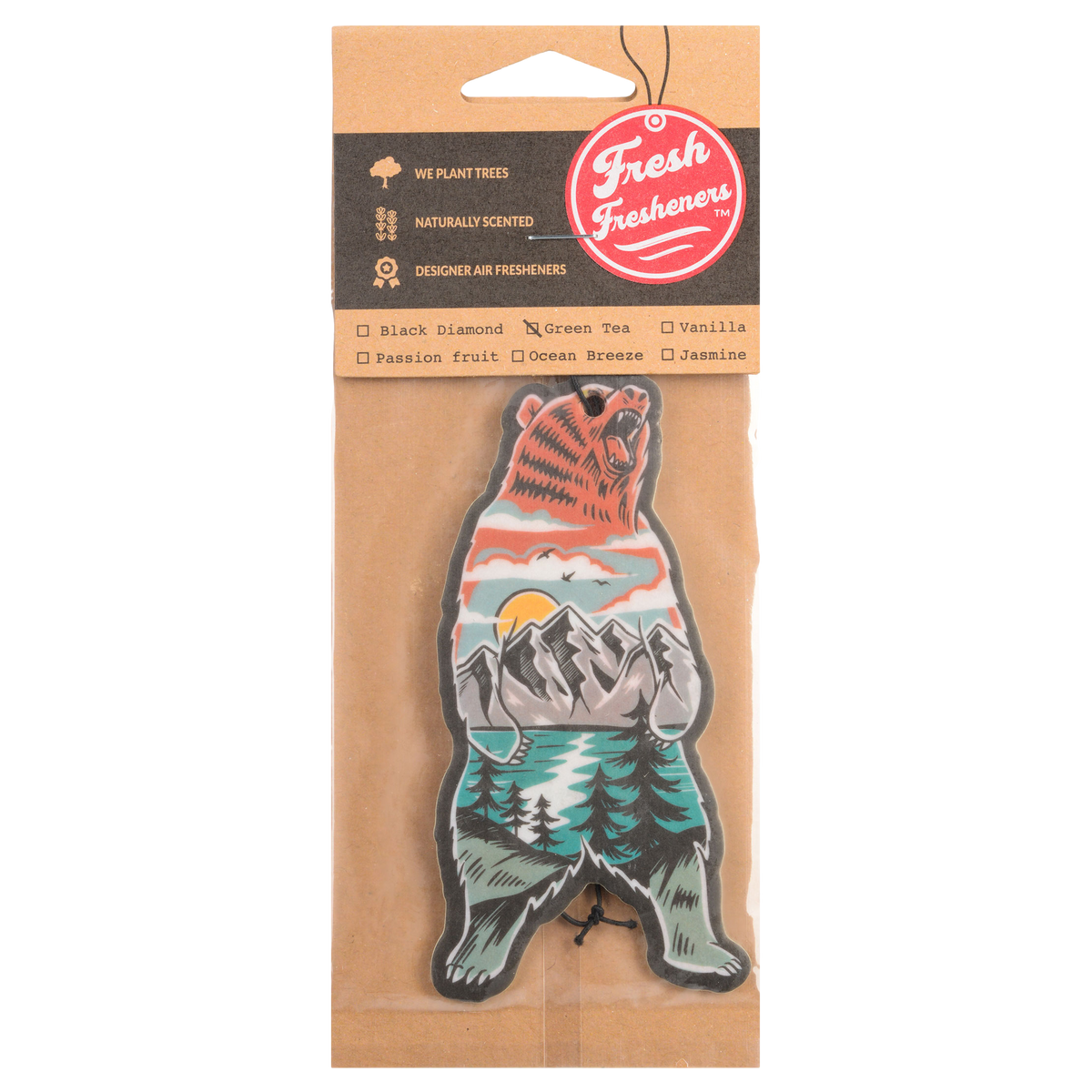 Fresh Fresheners - Outdoor Bear Air Freshener Pack of 12