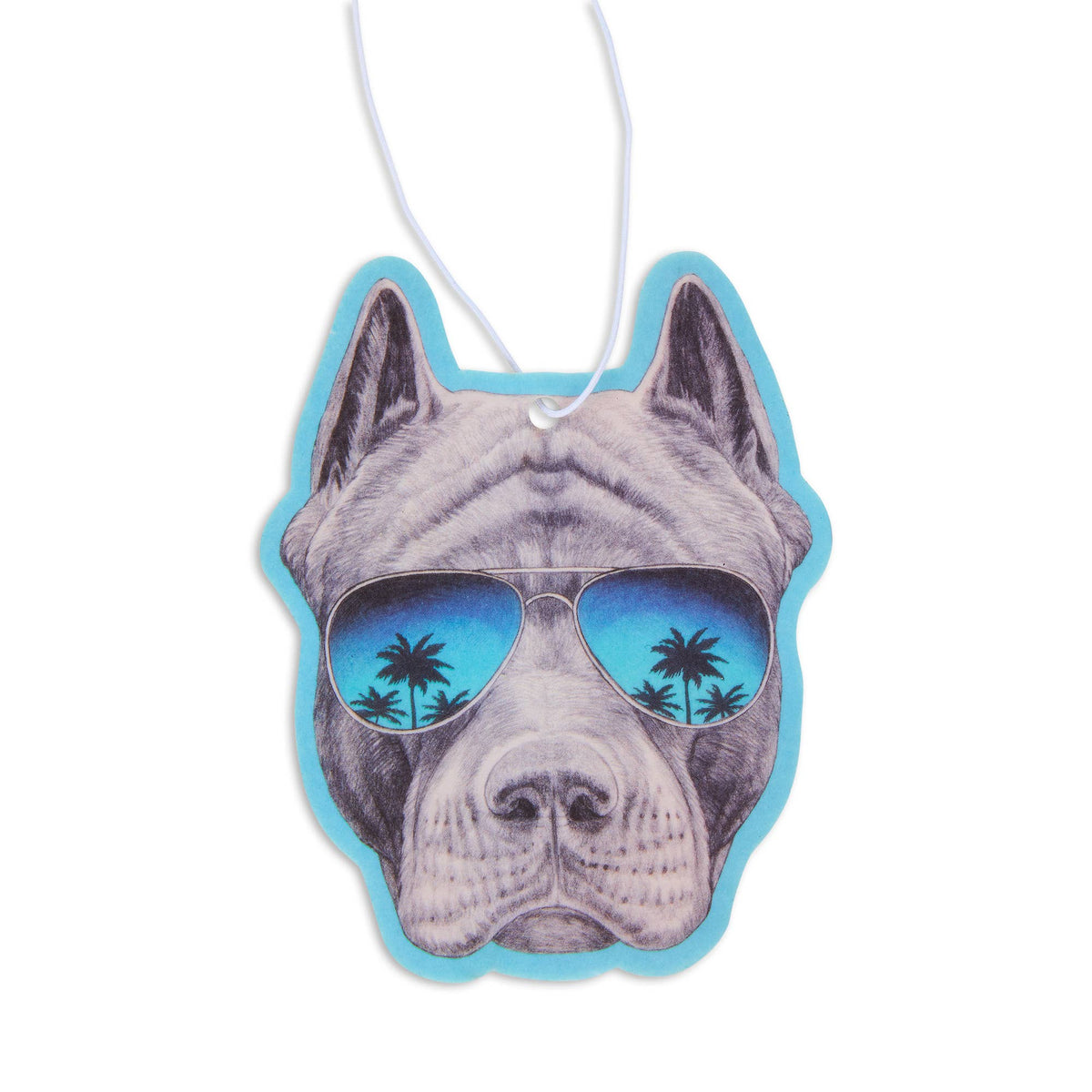 Fresh Fresheners - Pit bull With Sunnies Air Freshener Pack of 12