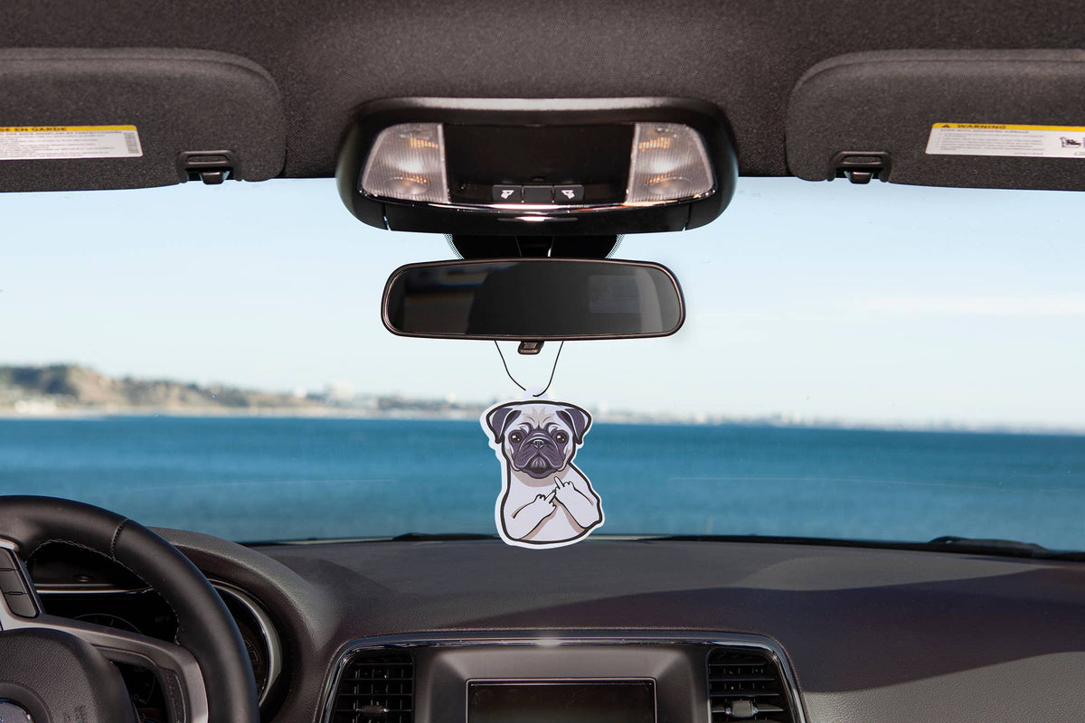 Fresh Fresheners - Pug With An Attitude Air Freshener