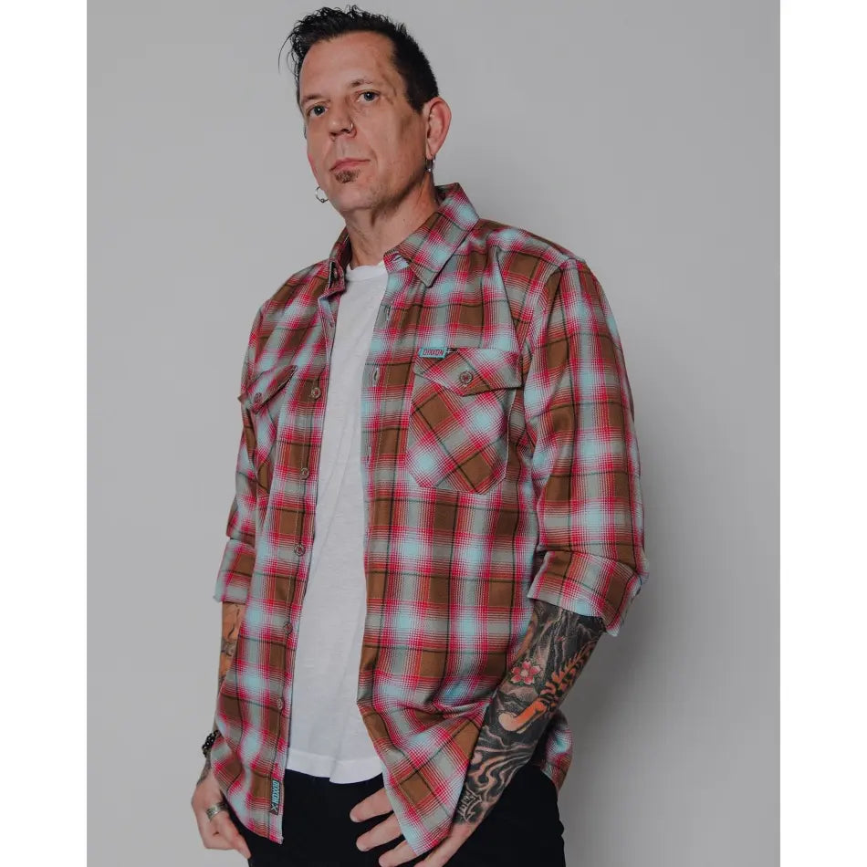 DIXXON CLUB TATTOO SNAKE & EAGLE FLANNEL WITH BAG