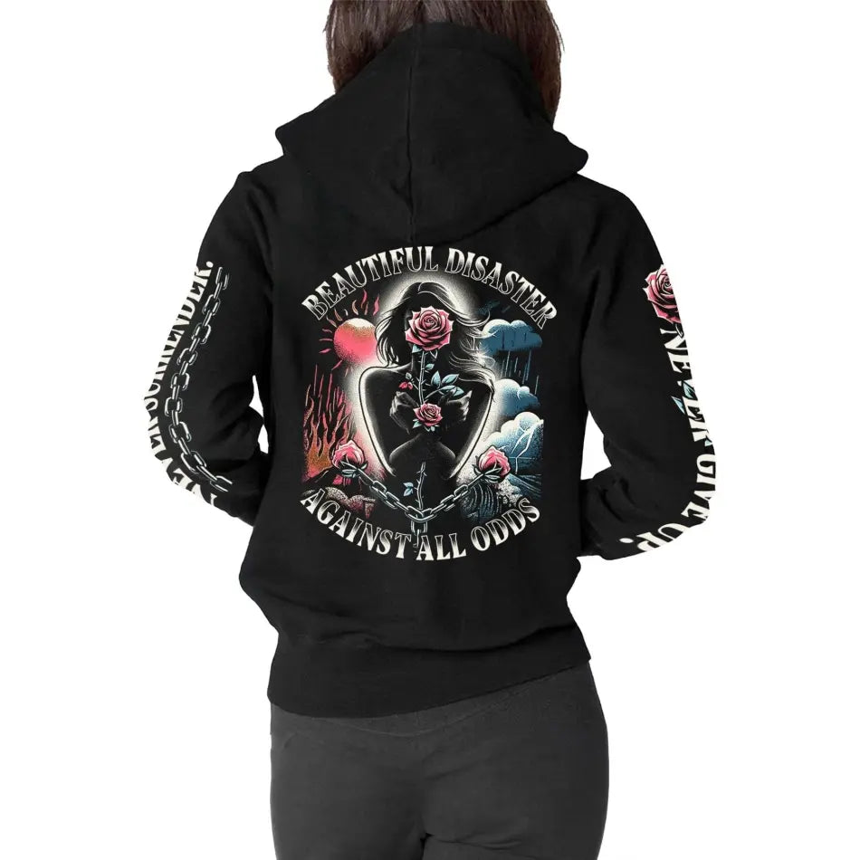 BEAUTIFUL DISASTER Against All Odds Zip Hoodie