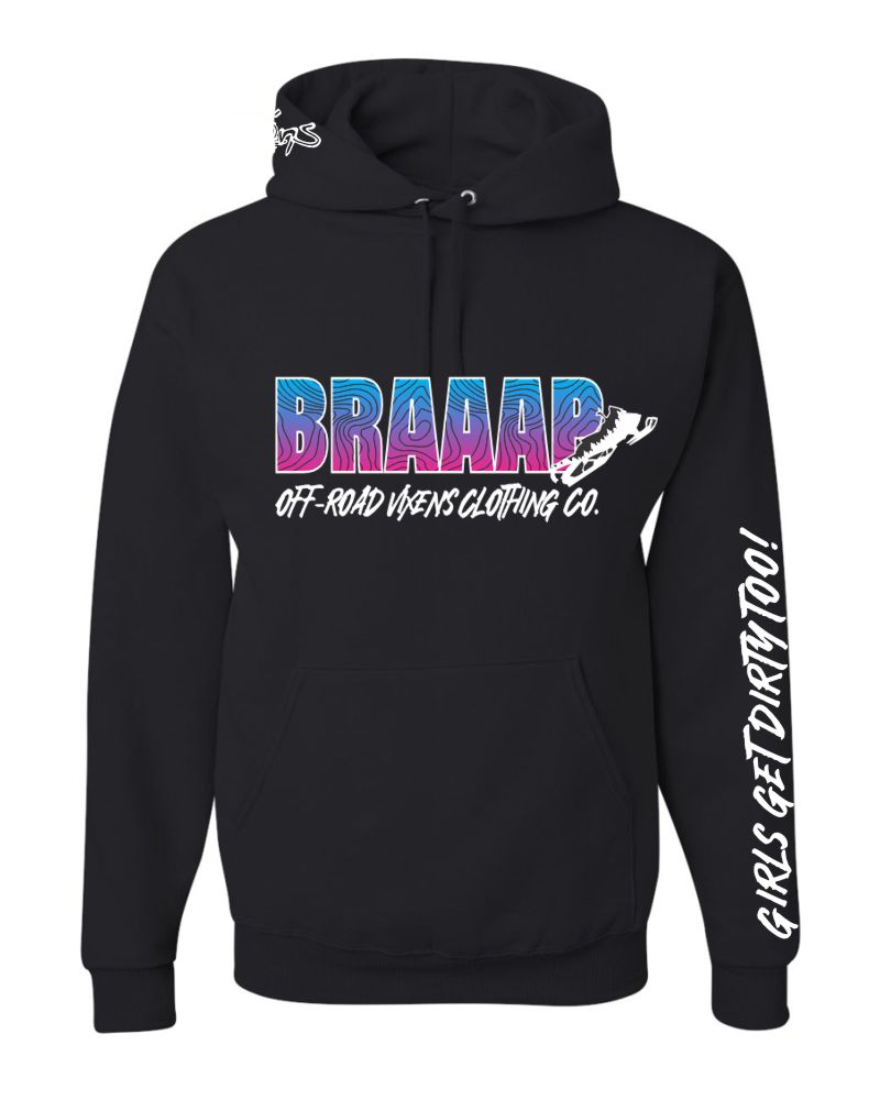 OFF ROAD VIXEN BRAAAPINESS PULLOVER HOODIE