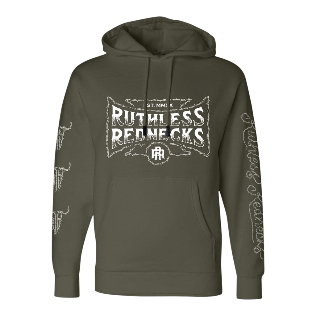 RUTHLESS REDNECKS RECKLESS-SUPERCHARGED 12OZ HOODIE