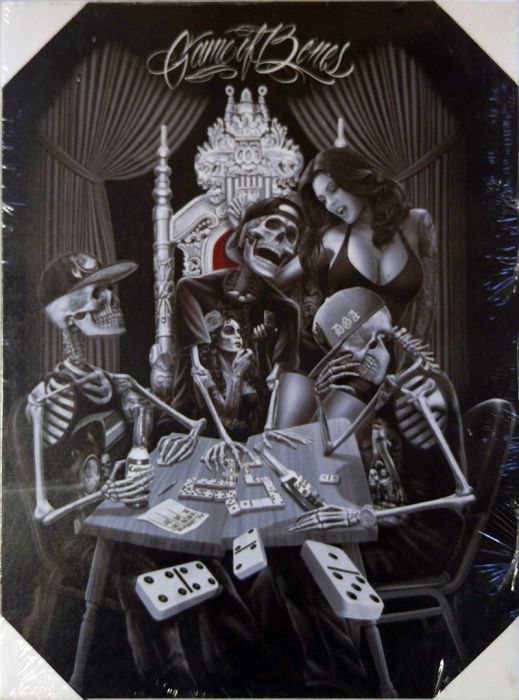 DGA- GAME OF BONES- CANVAS ART 12X16