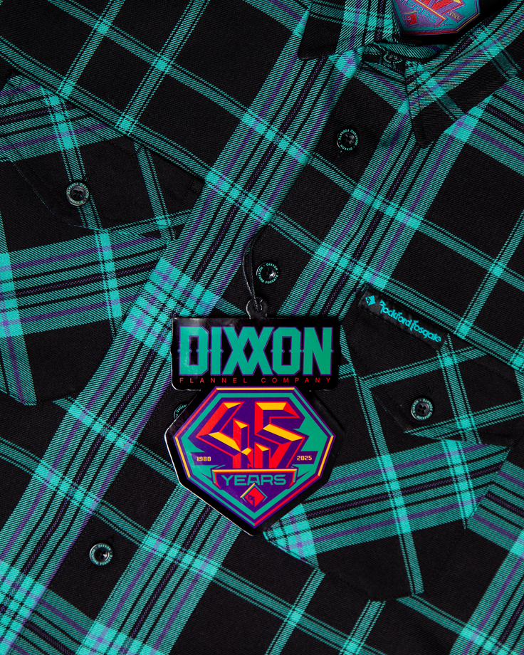 DIXXON FLANNEL ROCKFORD FOSGATE 45TH WITH BAG