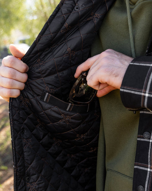 DIXXON MESQUITE QUILTED FLANNEL JACKET WITH BAG