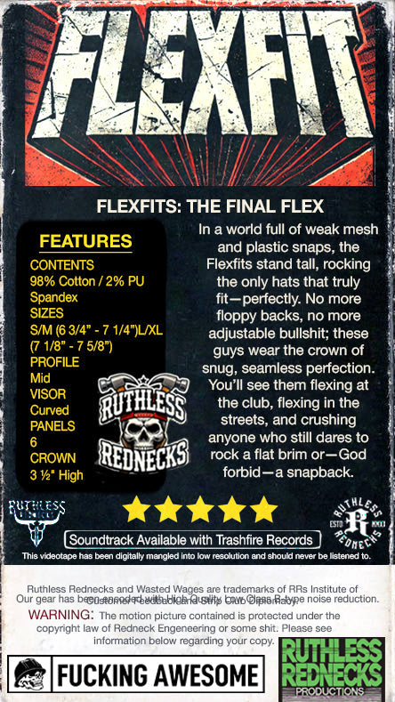 RUTHLESS REDNECKS RAW TALENT FLEXFIT HAT