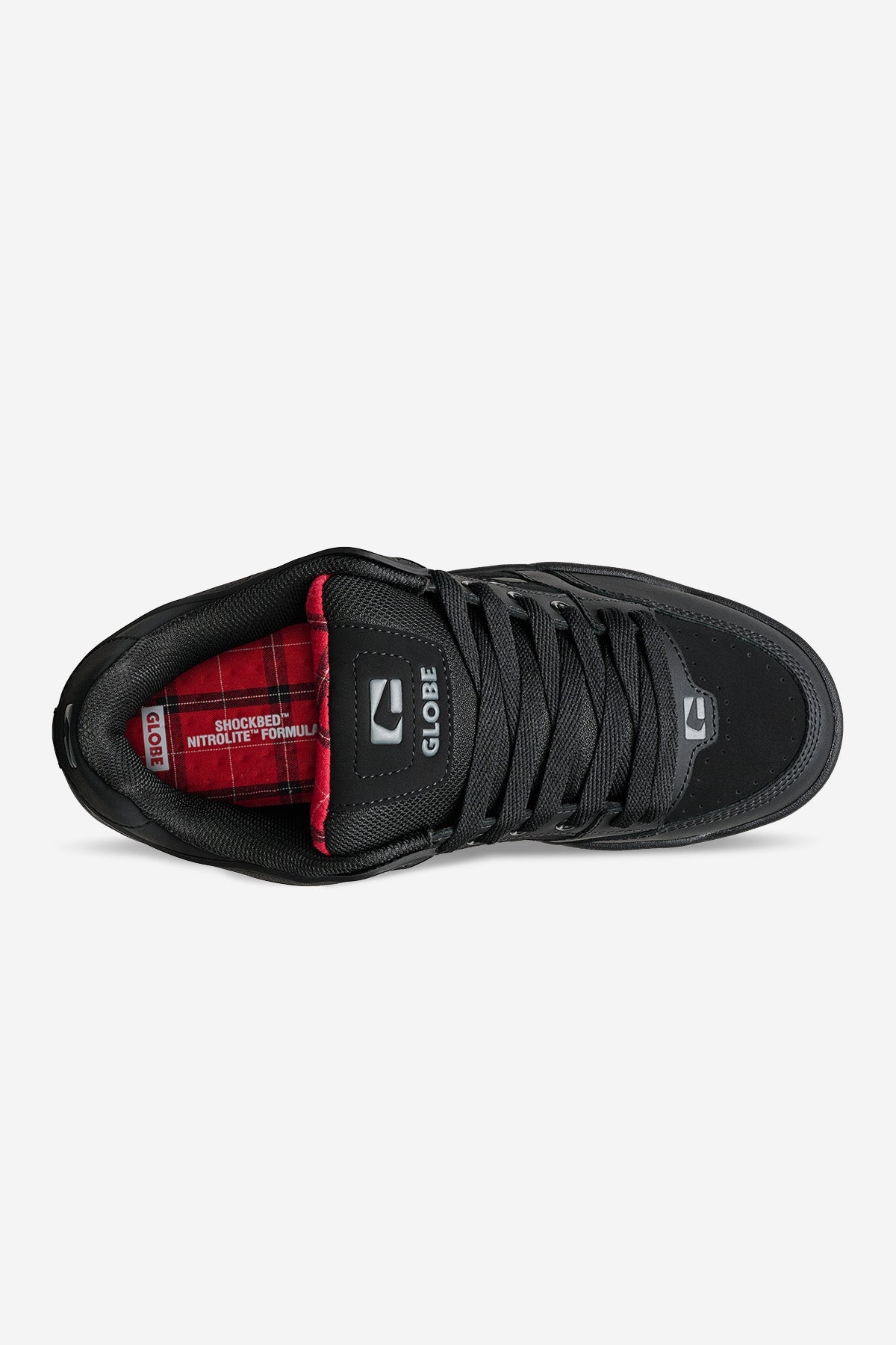 GLOBE SHOES TILT BLK/RED/TARTAN SP26