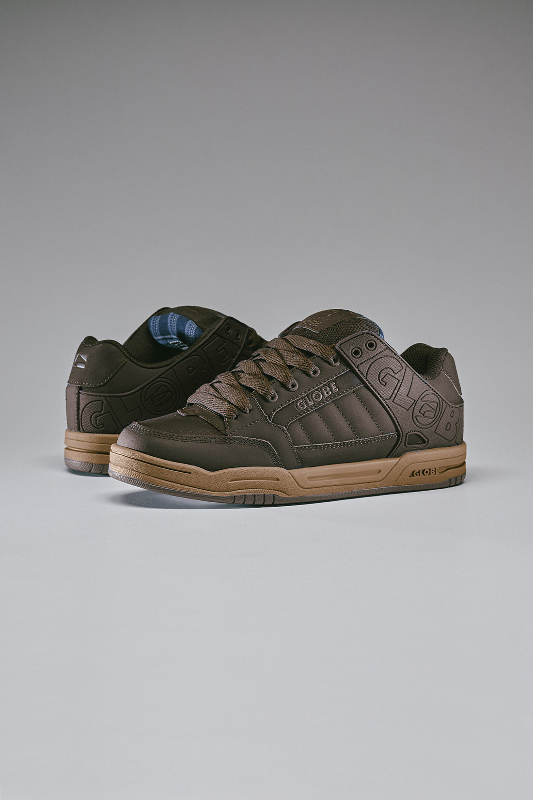 GLOBE SHOES TILT BROWN/BLUE/TARTAN SP26