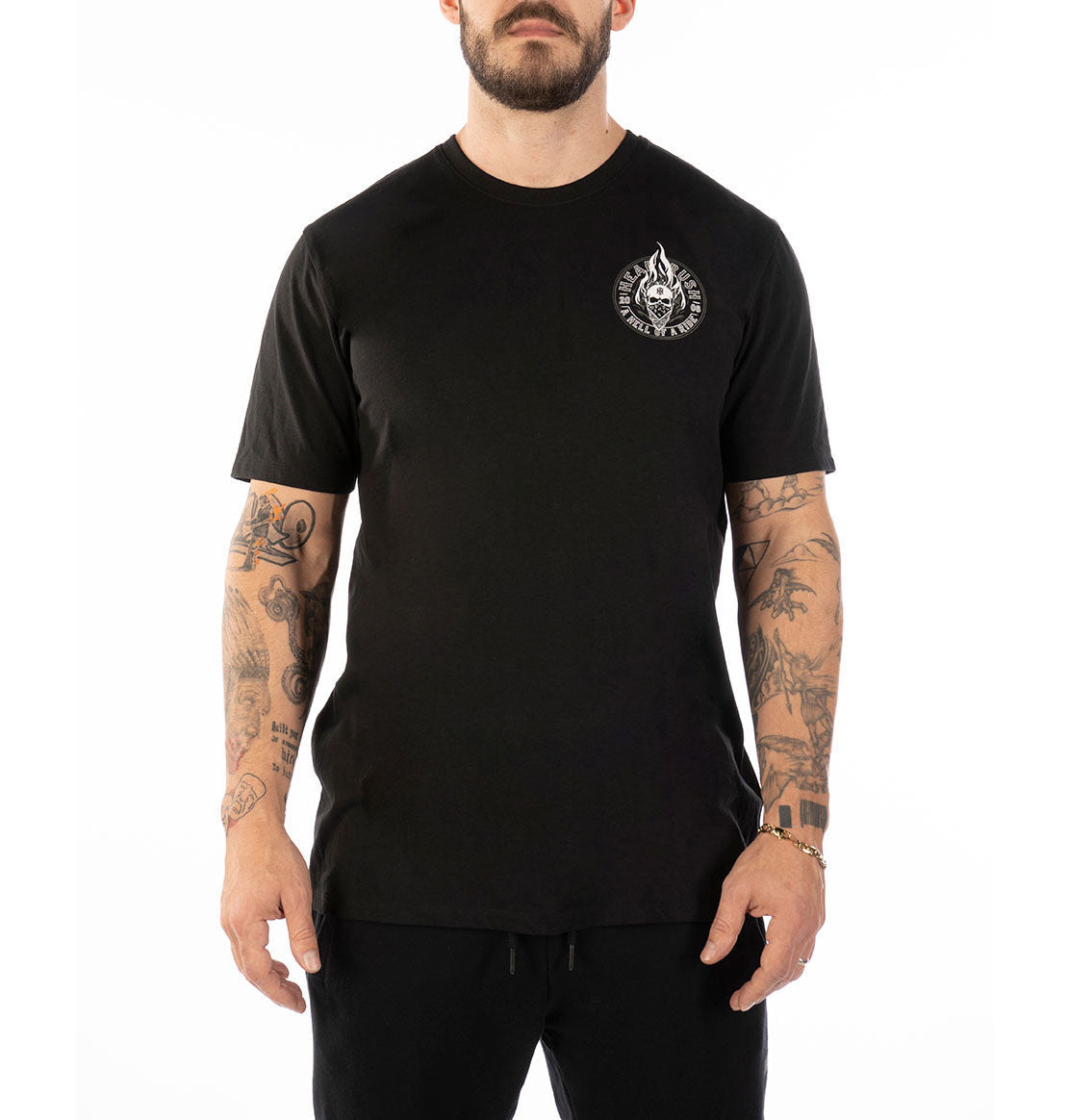 HEADRUSH BRAND FA2025 CO HEAD OVER FLAMES T-SHIRT