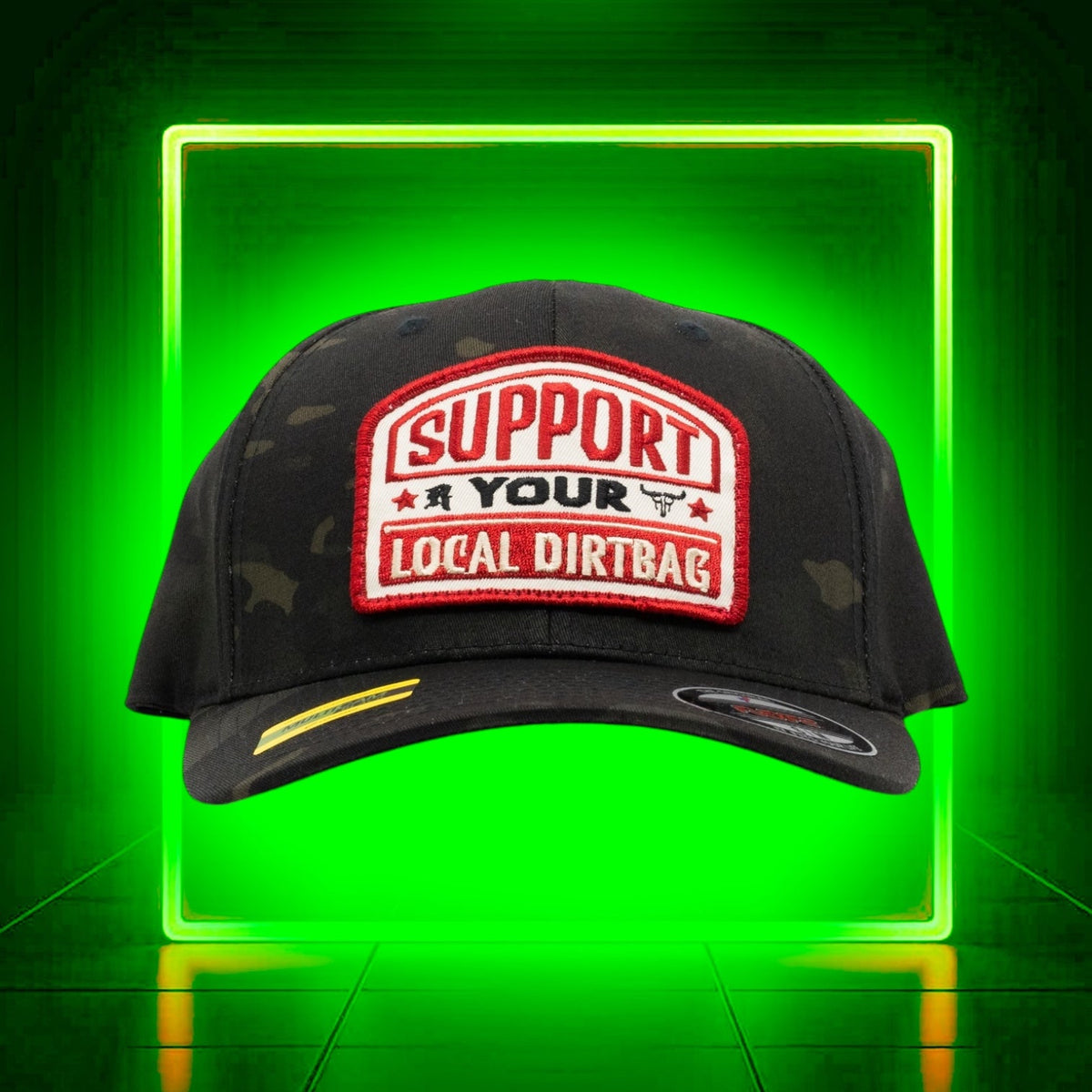 RUTHLESS REDNECKS SUPPORT YOUR LOCAL DIRTBAG Flexfit