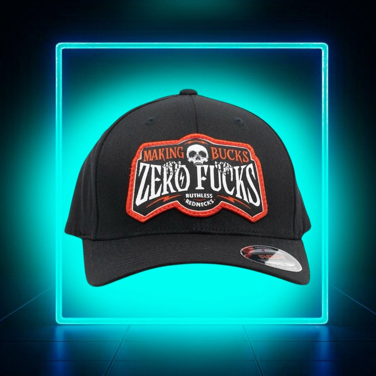 RUTHLESS REDNECKS MAKING BUCKS ZERO FUCKS CREEPER Flexfit