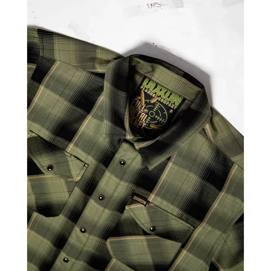 DIXXON FLANNEL FULL METAL JACKET SS BAMBOO - BAMBOO - synikclothing.com