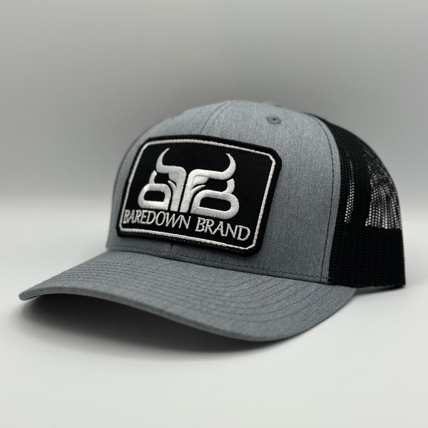 BAREDOWN BRAND HIGH NOON GREY BLACK SNAPBACK
