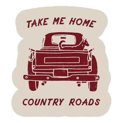 LAST CALL CO. Country Roads Sticker