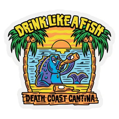 LAST CALL CO. Drink Like A Fish Sticker