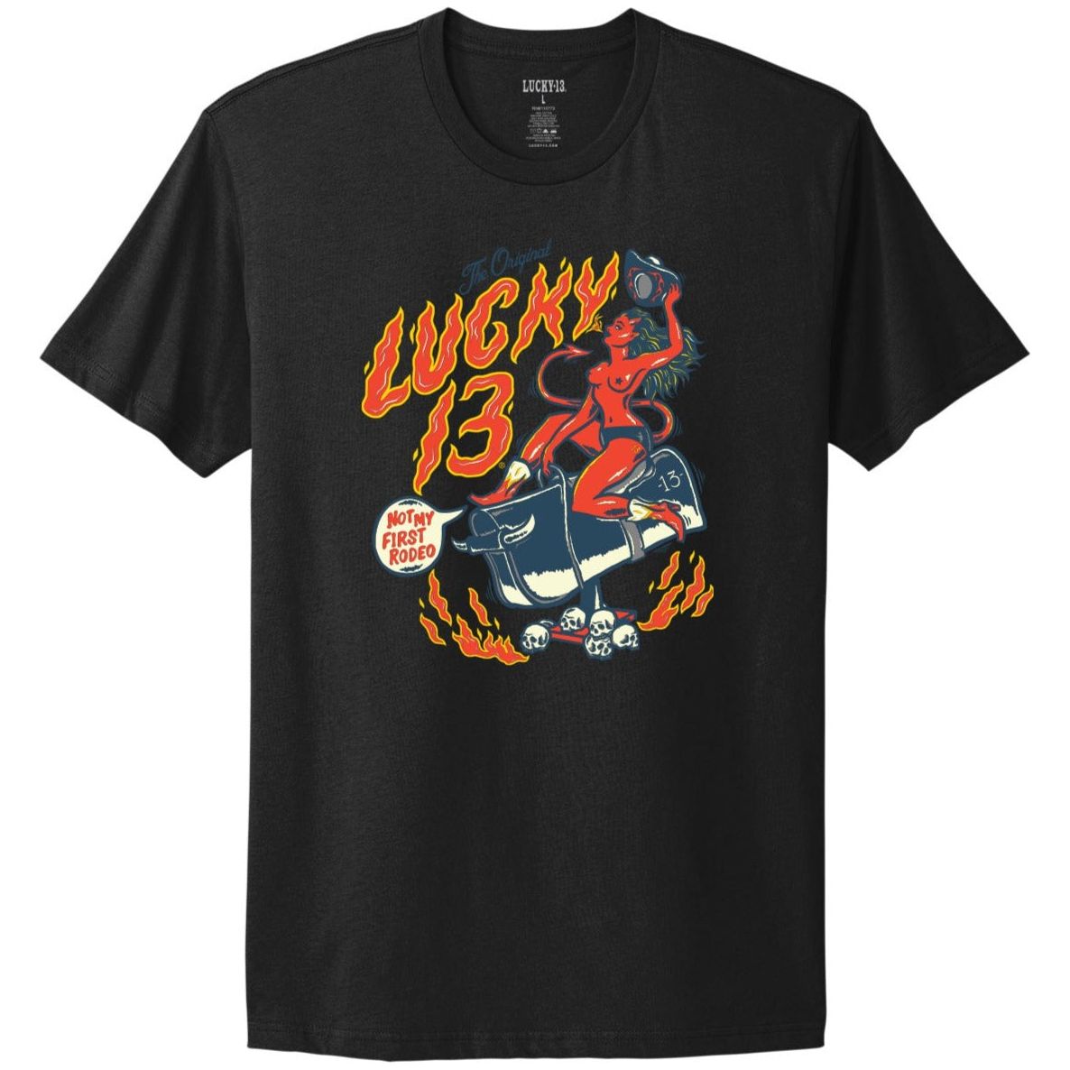 Lucky 13 DEVIL GIRL mens comfort tee