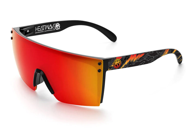 HEATWAVE VISUAL LAZER FACE BLACK FRAME/SUNBLAST LENS HIGH VOLTAGE ARMS