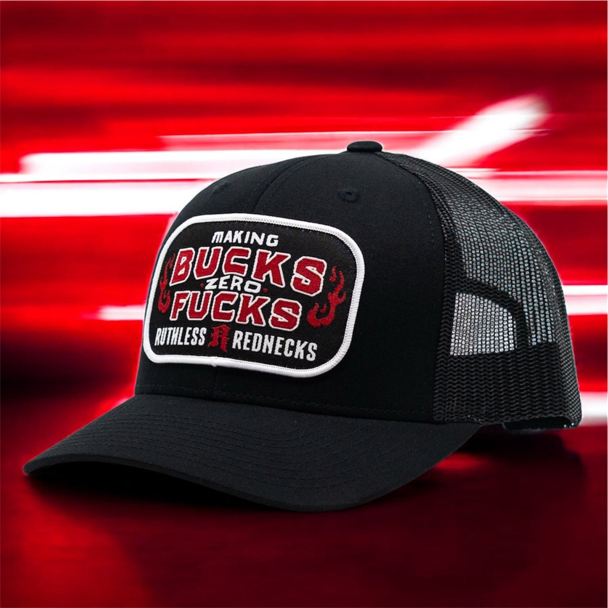 RUTHLESS REDNECKS MAKING BUCKS INFERNO SNAPBACK