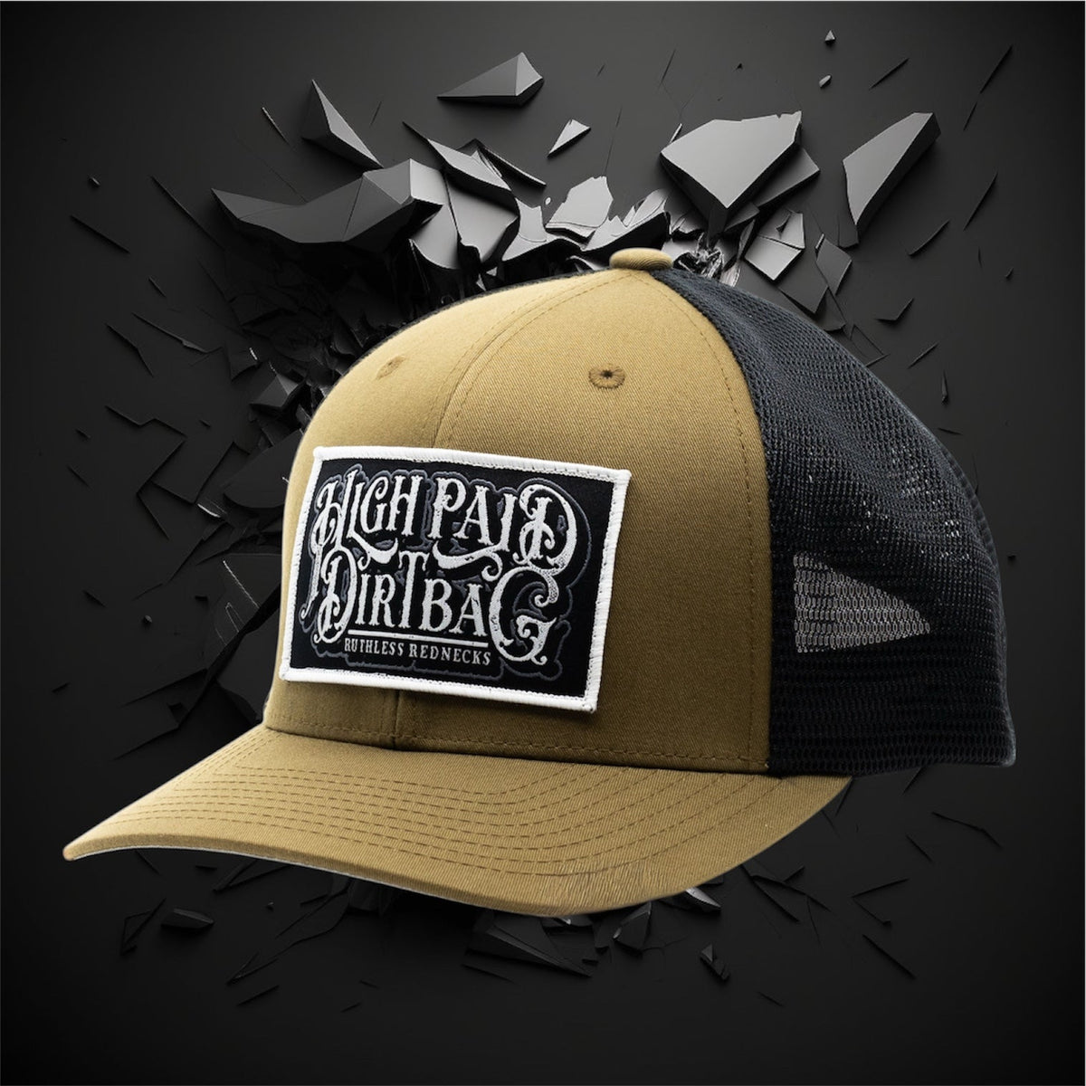 RUTHLESS REDNECKS GUNSMOKE CURVED BRIM SNAPBACK