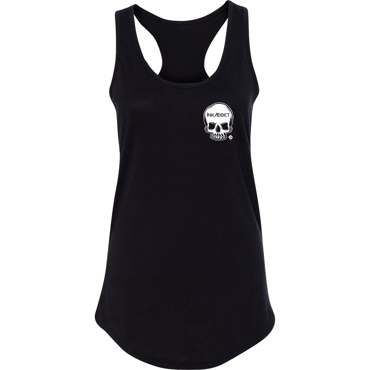 INK ADDICT WOMEN'S DEATH IN THE EYES RACERBACK TANK