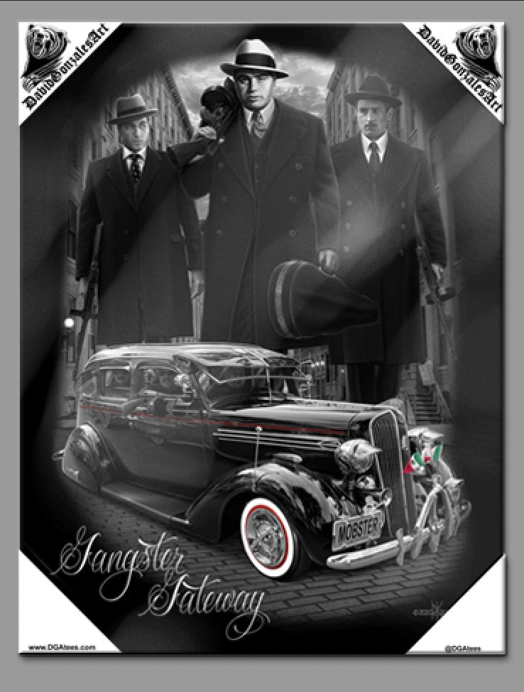 DGA- GANGSTER GATEWAY- CANVAS ART 12X16