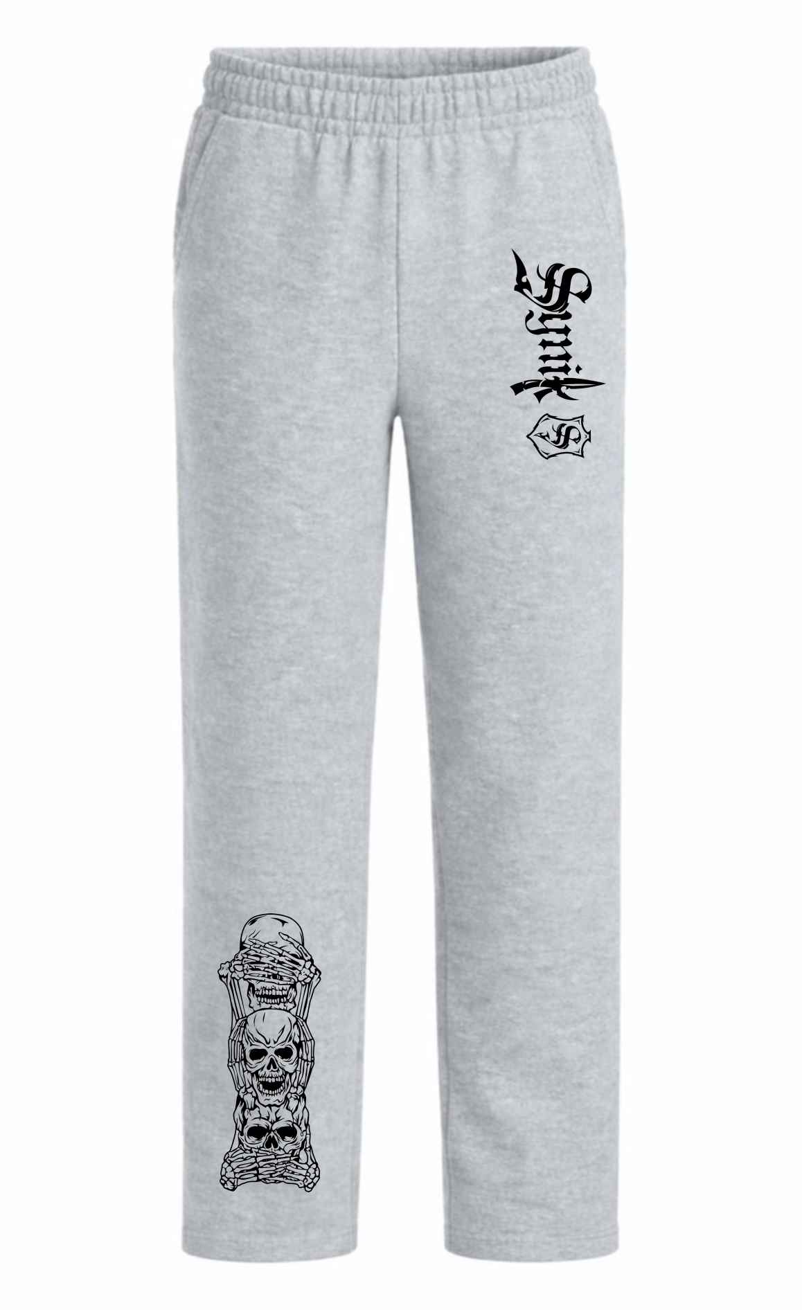 Synik Clothing See No- Hear No- Speak No Evil- Open Bottom Sweatpants SP 26