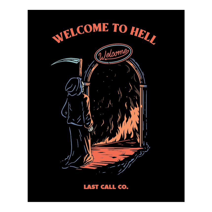 LAST CALL CO. WELCOME Sticker