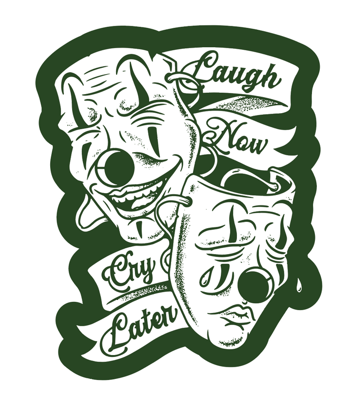 LAST CALL CO. LAUGH NOW STICKER