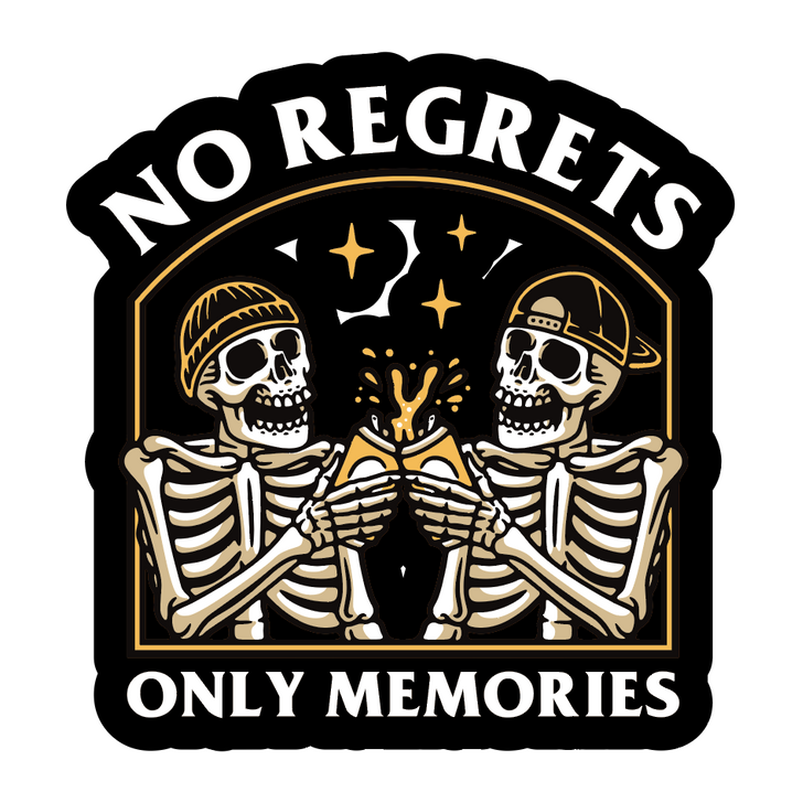 LAST CALL CO. NO REGRETS Sticker