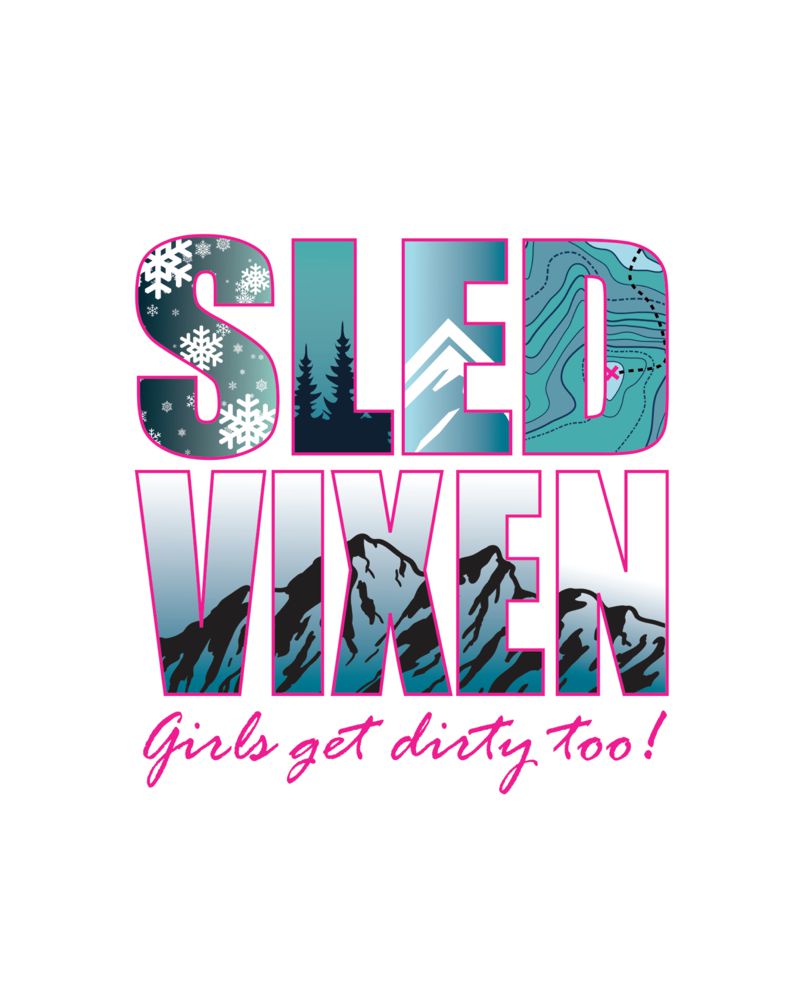 OFF ROAD VIXENS SLED GIRL 3.5X3.7 STICKER